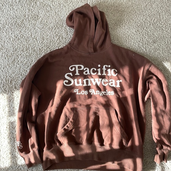 los angeles hoodie brown